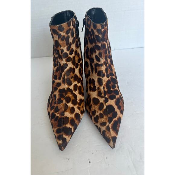 Gianni Bini Leopard Print Ankle Boots - Picture 3 of 12